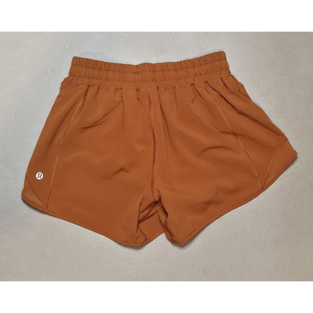 Lululemon Texas Longhorns Hotty Hot High Rise Shorts Burnt Orange Lined Size 4 - Picture 10 of 11